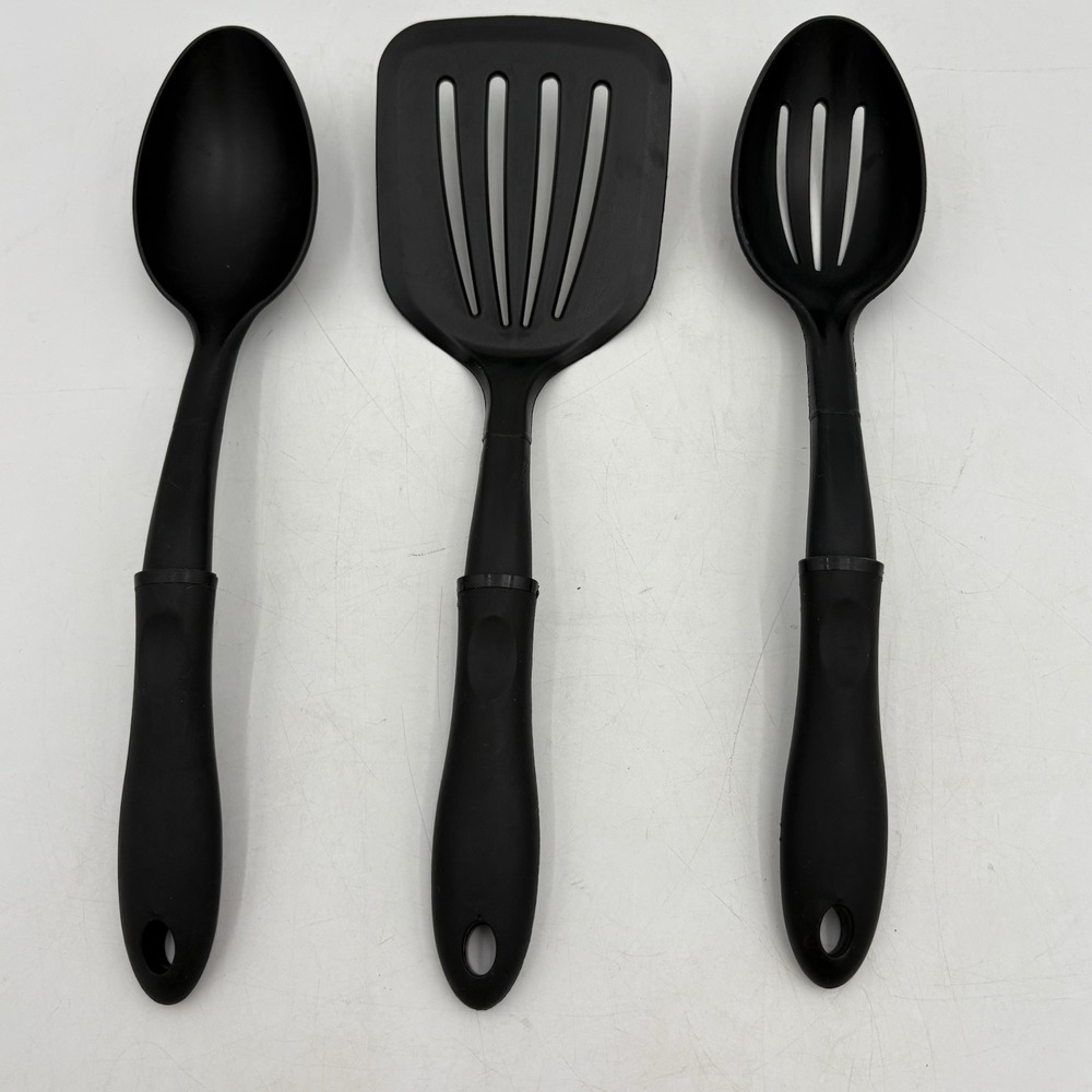 BK Heat Resistant Utensil Set Made‎ in USA Spoon Slotted Spoon Turner Spatula